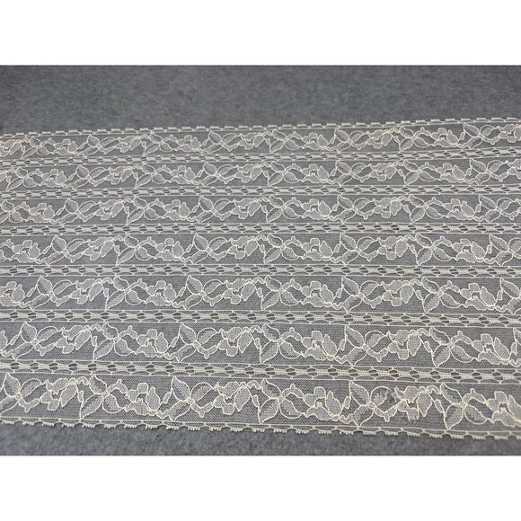 Vintage Cream Lace Trim 8.5" wide x 2 yards by Native Laces & Textiles - Picture 1 of 4